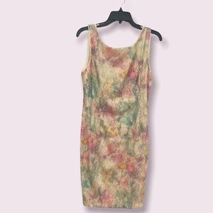 Colorful lace sequins dress